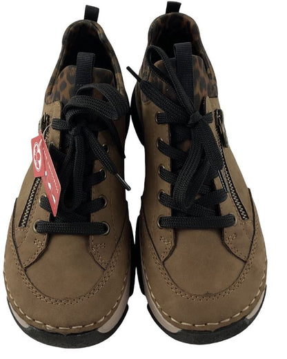 Rieker Damen Slipper 45973-24  Braun