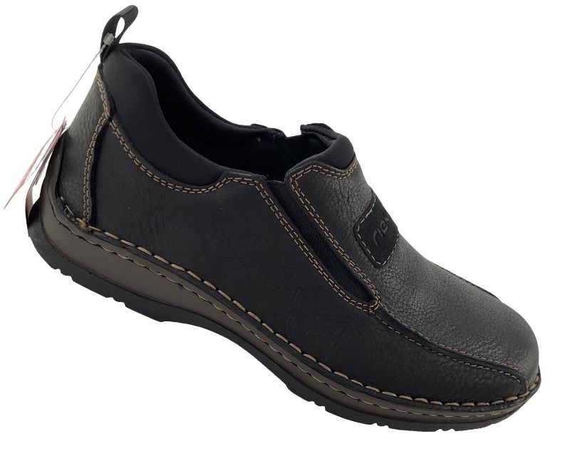 Rieker  Herren Slipper 05363-00  Schwarz extra Weit