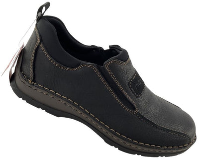 Rieker  Herren Slipper 05363-00  Schwarz extra Weit