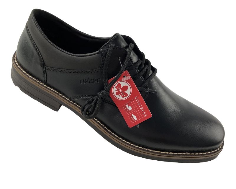 Rieker  Herren Schnürschuhe 13200-00 Schwarz