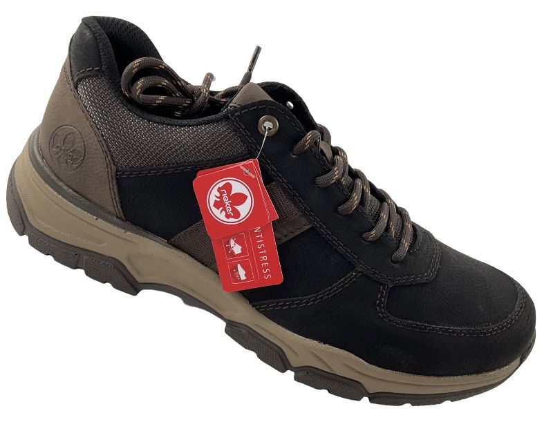 Rieker  Herren Schnürschuhe 11211-02 Schwarz extra Weit