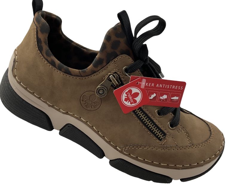 Rieker Damen Slipper 45973-24  Braun