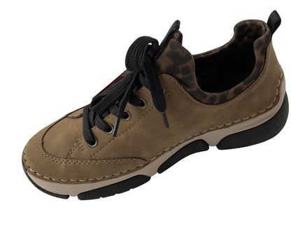 Rieker Damen Slipper 45973-24  Braun