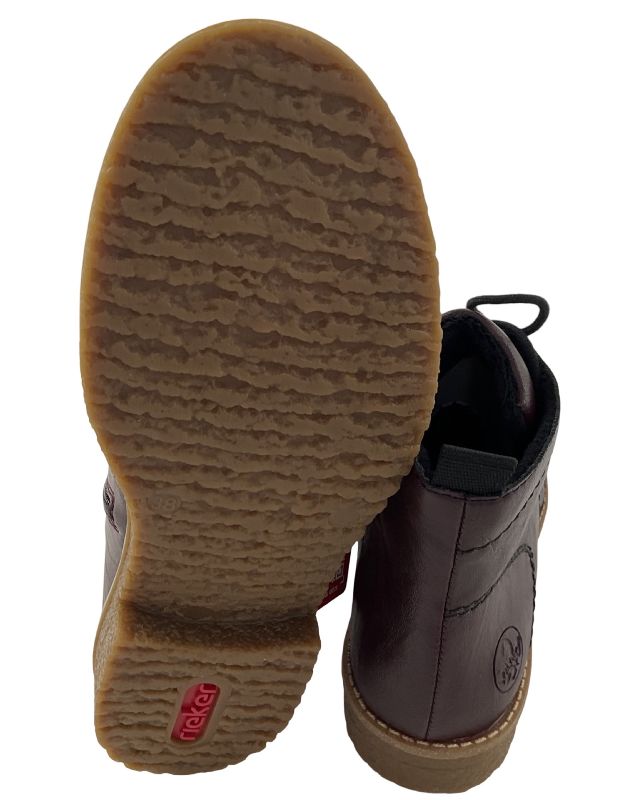 Rieker Damen Schnürstiefel  73500-30 Rot Warmfutter