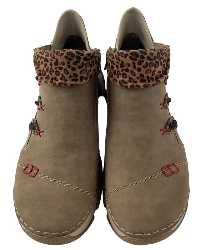 Rieker Damen Kurzstiefel 45983-64 Beige/leo
