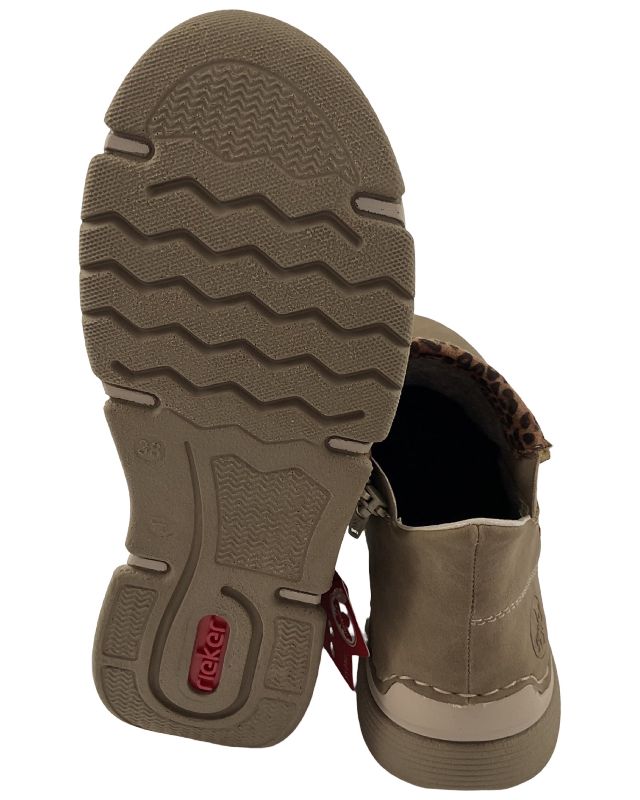 Rieker Damen Kurzstiefel 45983-64 Beige/leo