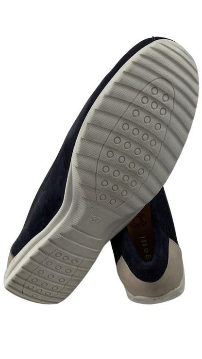 Bugatti Damen Slipper 431-A7E60-3435-4121 Blau/Weiß