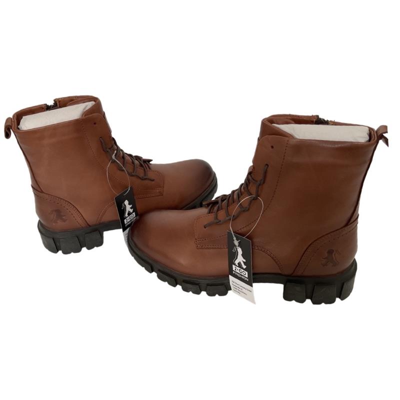 2 GO FASHION Damen Boots 8088-503-39 Leder Brandy