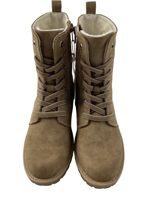 Indigo Mädchen Schnürstiefelletten  452 315 TAUPE   Synthtik