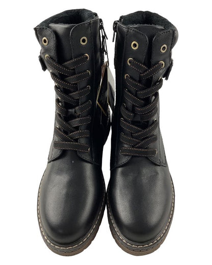 Jane Klain Supersoft Damen Schnürstiefel 252 983 BLACK    Tex=Wasserabweisend