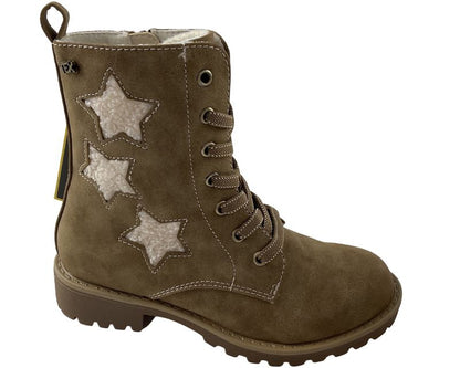 Indigo Mädchen Schnürstiefelletten  452 315 TAUPE   Synthtik