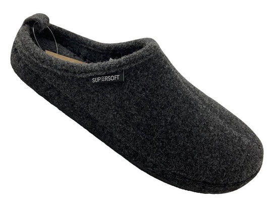 SUPERSOFT Herren Hausschuhe  Pantoffeln 511 184 DK.GREY