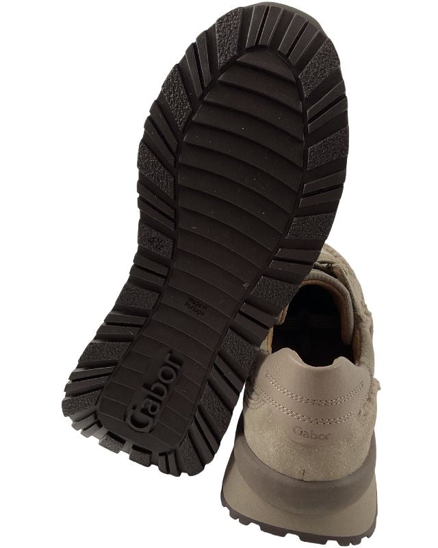 Gabor  Damen Sneaker low73.496.12 Dreamvelour/Wool HT Beige