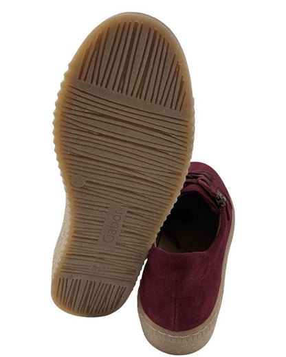 Gabor  Damen Sneaker low 73.334.35  Samtchevreau bordeaux