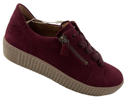 Gabor  Damen Sneaker low 73.334.35  Samtchevreau bordeaux