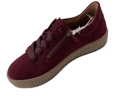 Gabor  Damen Sneaker low 73.334.35  Samtchevreau bordeaux