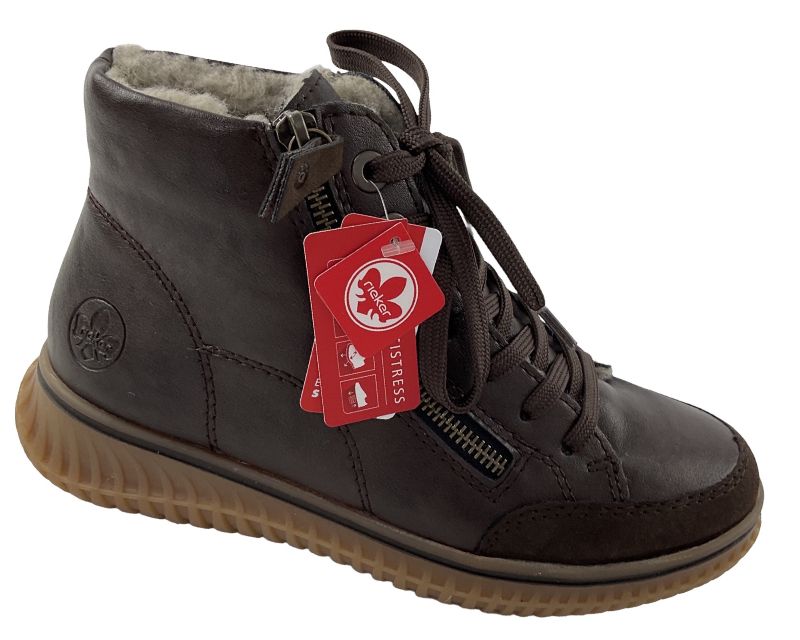 Rieker Damen  Kurzstiefel 74234-25 Braun Warmfutter