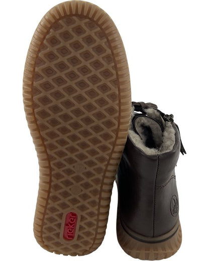 Rieker Damen  Kurzstiefel 74234-25 Braun Warmfutter