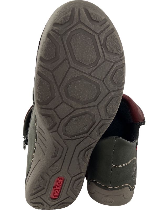 Rieker Damen  Kurzstiefel 72581-54 Grün Warmfutter