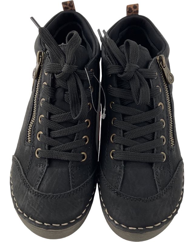 Rieker Damen Schnürstiefel 52514-00 Schwarz