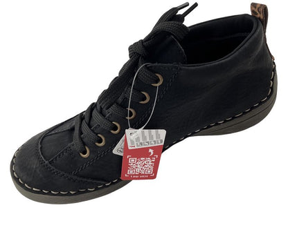 Rieker Damen Schnürstiefel 52514-00 Schwarz