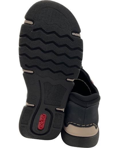 Rieker Damen Slipper 45963-14 Blau Ready2GO