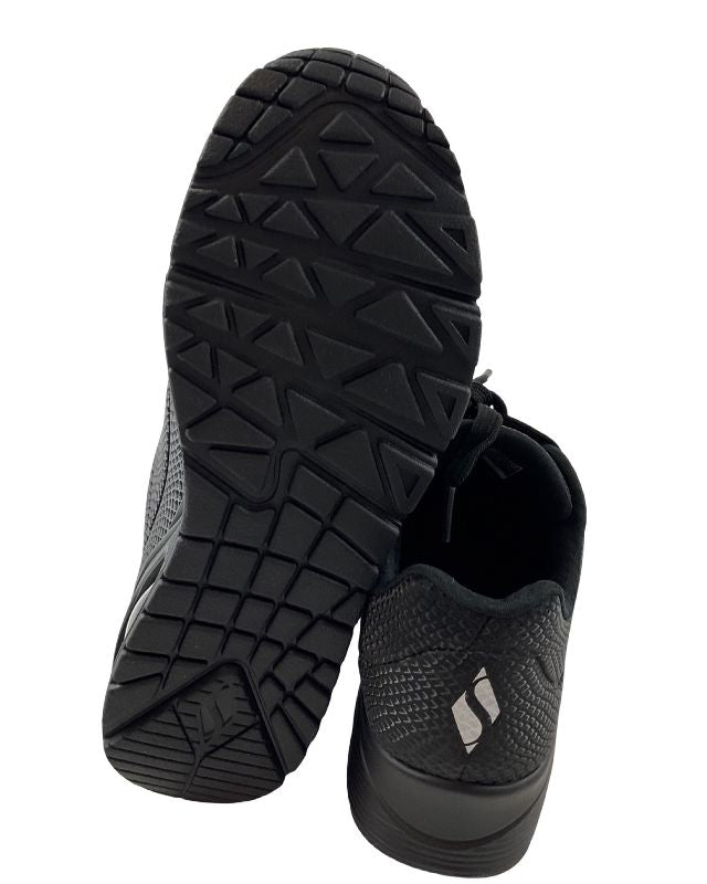 Damen Skechers Uno -SHINY SCALE 177861/BBK Synthetik