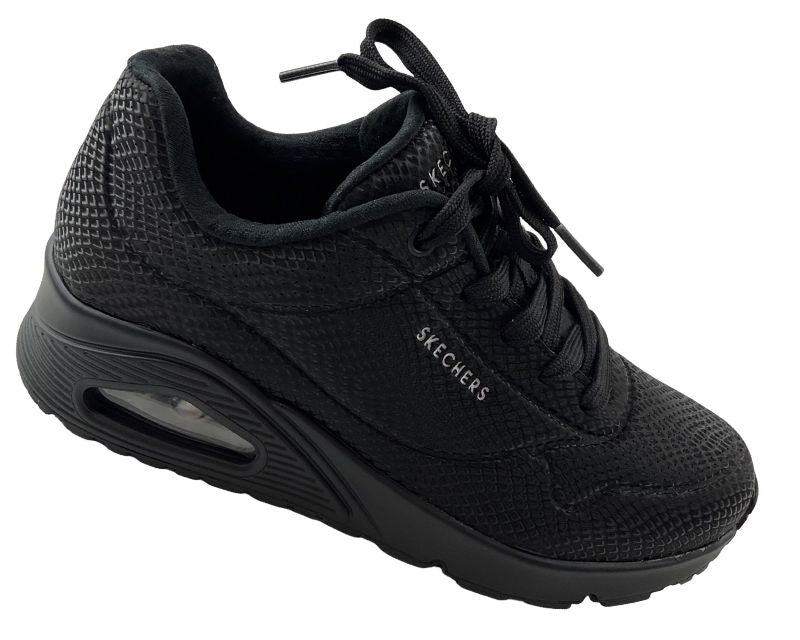 Damen Skechers Uno -SHINY SCALE 177861/BBK Synthetik