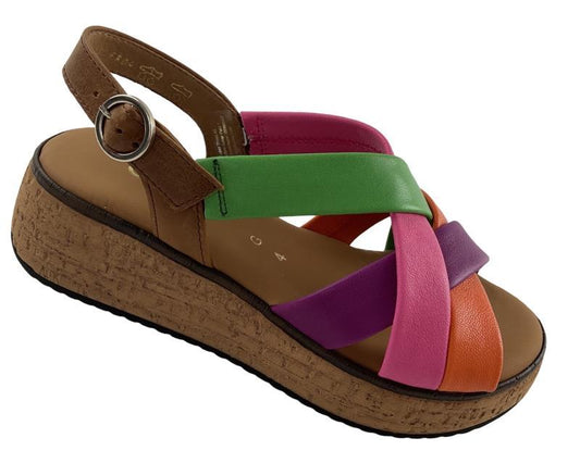 Gabor comfort Damen  62.823.25 Plateau Sandale multicolour