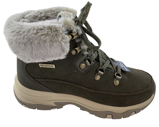 Damen Skechers Waterproof: Trego - Snow Worries 167882/OLV