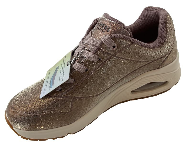 Damen Skechers UNO - Disco Nite  177162/RSGD Rosa/Gold