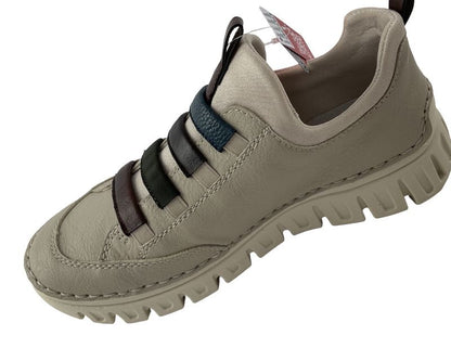 Rieker Damen  Slipper  Sneaker 57550-60 Beige Verschluss-Gummizug