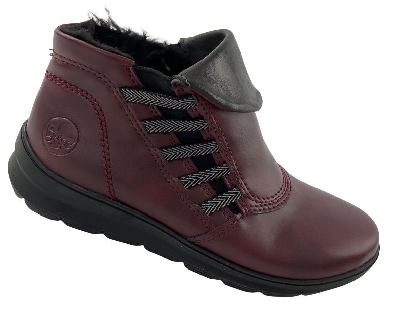 Rieker Damen  Kurzstiefel Z0071-35 Rot Warmutter