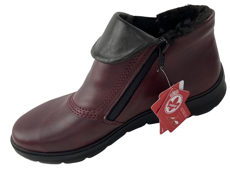 Rieker Damen  Kurzstiefel Z0071-35 Rot Warmutter