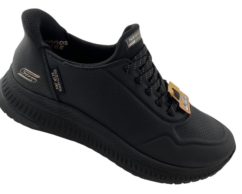 Damen Skechers Slip-ins: BOBS  Squad-KEY LOOK 7740/BBK