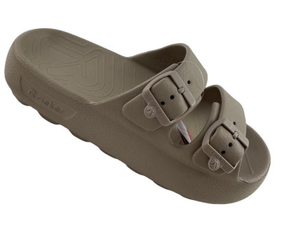 Rieker Damen  Pantoletten P2450-60   Kunststoff  Beige