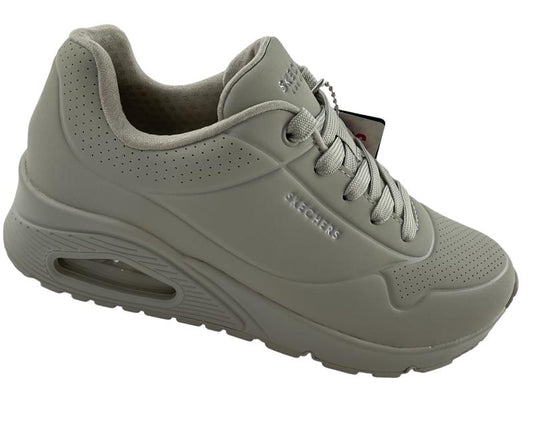 Damen Skechers Uno - Stand on Air 73690/OFWT/ Dunkel  Synthetik