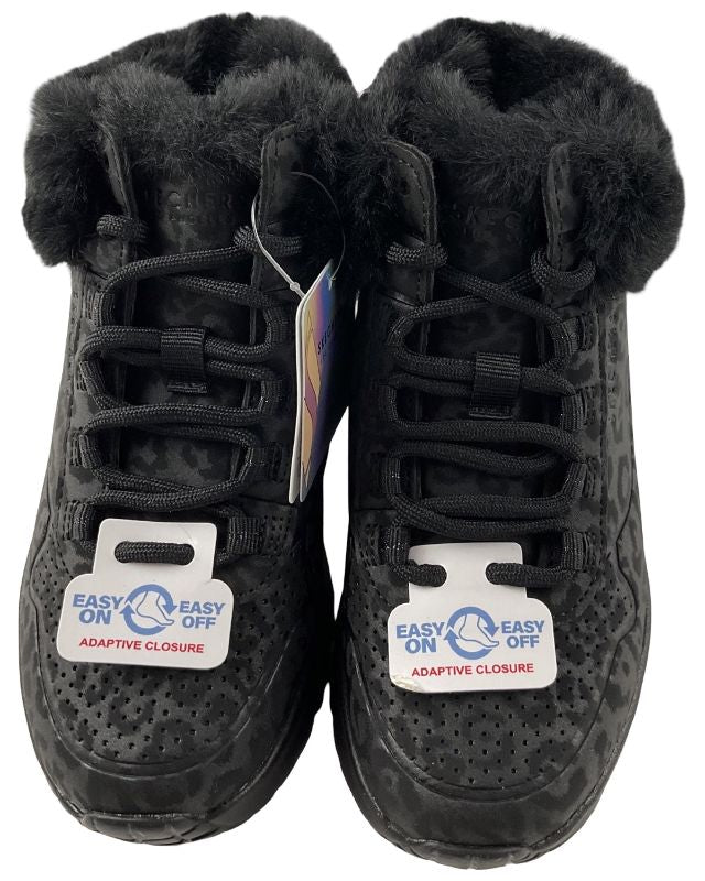 Mädchen Skechers Street Uno Lite-COZY LEOPARD  310362L/BBK