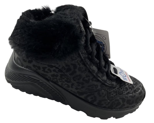 Mädchen Skechers Street Uno Lite-COZY LEOPARD  310362L/BBK