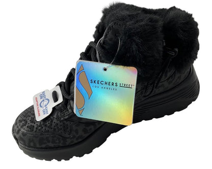 Mädchen Skechers Street Uno Lite-COZY LEOPARD  310362L/BBK