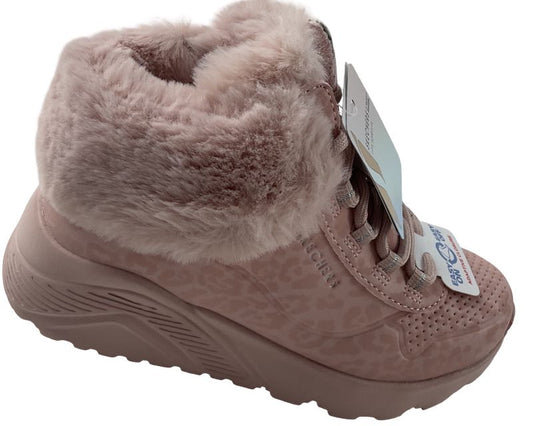 Mädchen Skechers Street Uno Lite-COZY LEOPARD  310362L/BLSH