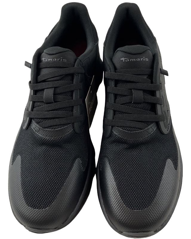 Tamaris Damen Sneaker Low 1-23700-44 Schwarz Mesh-Textil