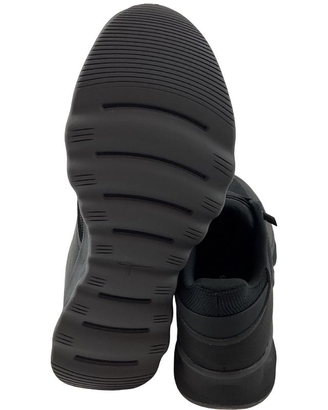 Tamaris Damen Sneaker Low 1-23700-44 Schwarz Mesh-Textil