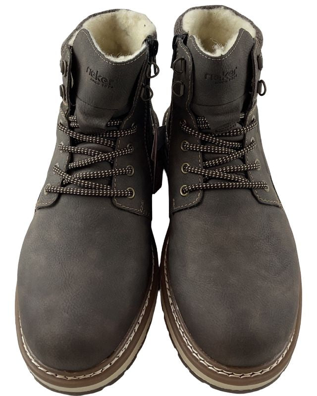 Rieker Herren Schnürstiefel F3811-25  Braun   Rieker-TEX