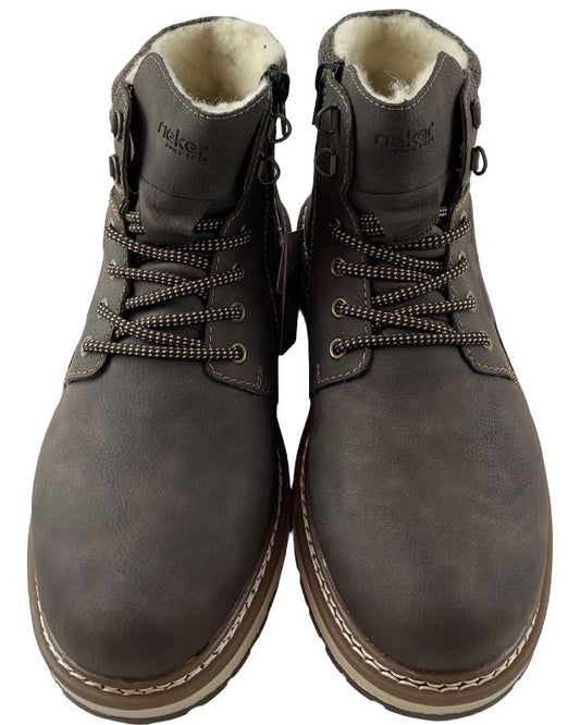 Rieker Herren Schnürstiefel F3811-25  Braun   Rieker-TEX