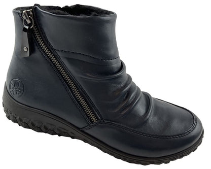 Rieker Damen Stiefeletten  59585-14 Blau Warmfutter