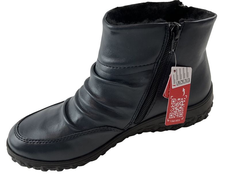 Rieker Damen Stiefeletten  59585-14 Blau Warmfutter