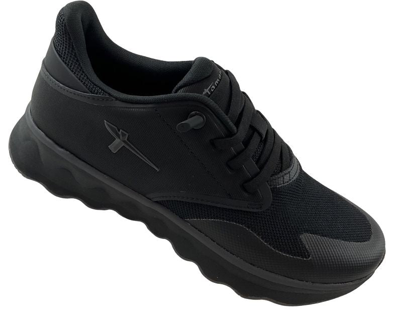 Tamaris Damen Sneaker Low 1-23700-44 Schwarz Mesh-Textil
