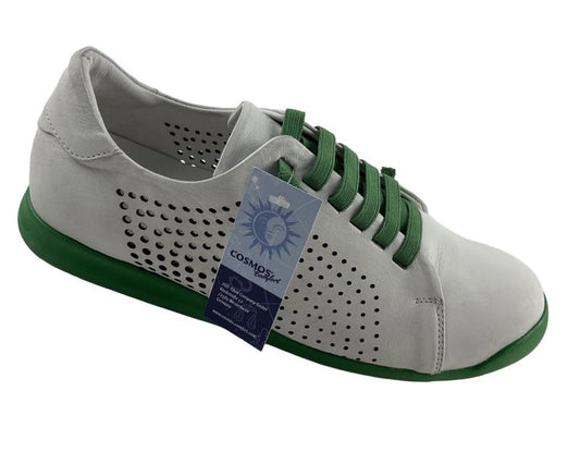 Cosmos Comfort 6288-301-1  Damen Sneaker Weiß/Grün  Leder