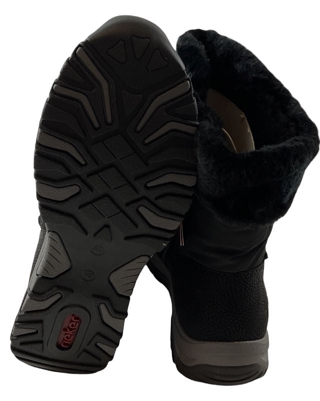 Rieker Damen Stiefel M9683-00 Schwarz  Rieker-TEX